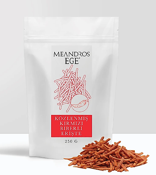 MEANDROSEGE Közlenmiş Kırmızı Biberli Erişte 250 gr