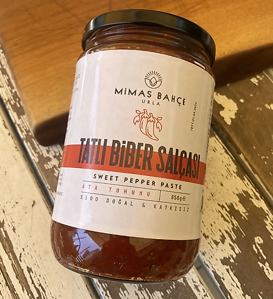 Mimas Tatlı Biber Salçası Ata Tohumu ,Katkısız.Doğal 650gr