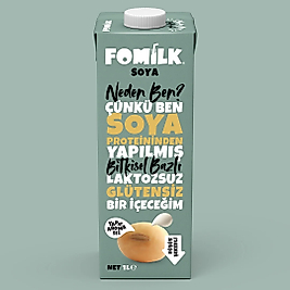 Fomilk Bitkisel Bazlı Soya İçeceği 1L