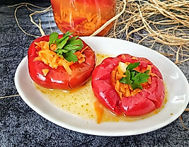 Elif Candar Doğal Katkısız Havuç Dolgulu Biber Turşusu(450gr)