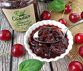 Elif Candar Doğal Katkısız Şekersiz Vişne Reçeli (220 gr)