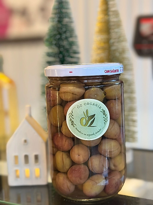 Öz Organik Domat Tipi Yeşil Zeytin 500GR