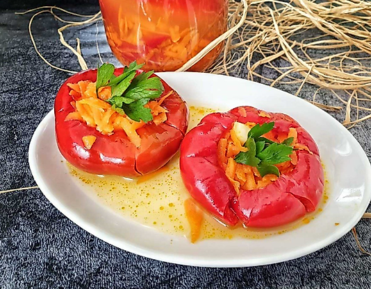 Elif Candar Doğal Katkısız Havuç Dolgulu Biber Turşusu(450gr)