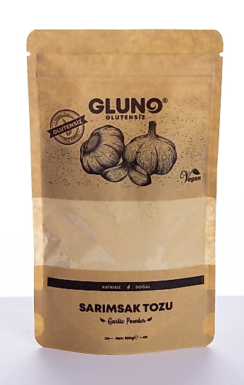 Gluno Glutensiz Sarımsak Tozu 100g