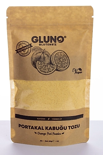 Gluno Glutensiz Portakal Kabuğu Tozu 80g