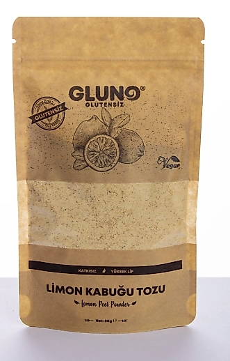 Gluno Glutensiz Limon Kabuğu Tozu 80g
