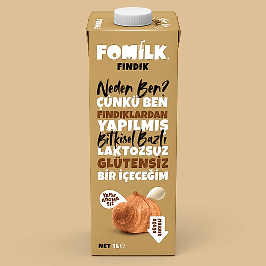 Fomilk Bitkisel Bazlı Fındık İçeceği 1L