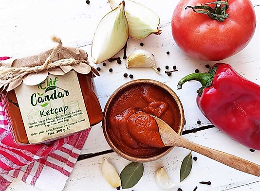 Elif Candar Ev Yapımı Doğal Katkısız Ketçap (300 gr.)