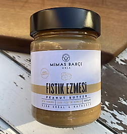 Mimas %100 Fıstık Ezmesi Ata Tohumu, İlave Yağ İçermez, 280gr Şekersiz,Katkısız