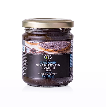 OTS Organik Siyah Zeytin Ezmesi (Sade) 180gr