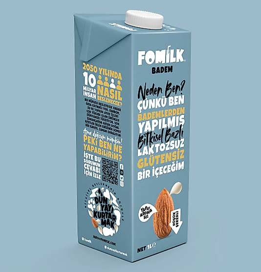 Fomilk Bitkisel Bazlı Badem İçeceği 1L