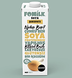 Fomilk Bitkisel Bazlı Şekersiz Soya İçeceği 1L
